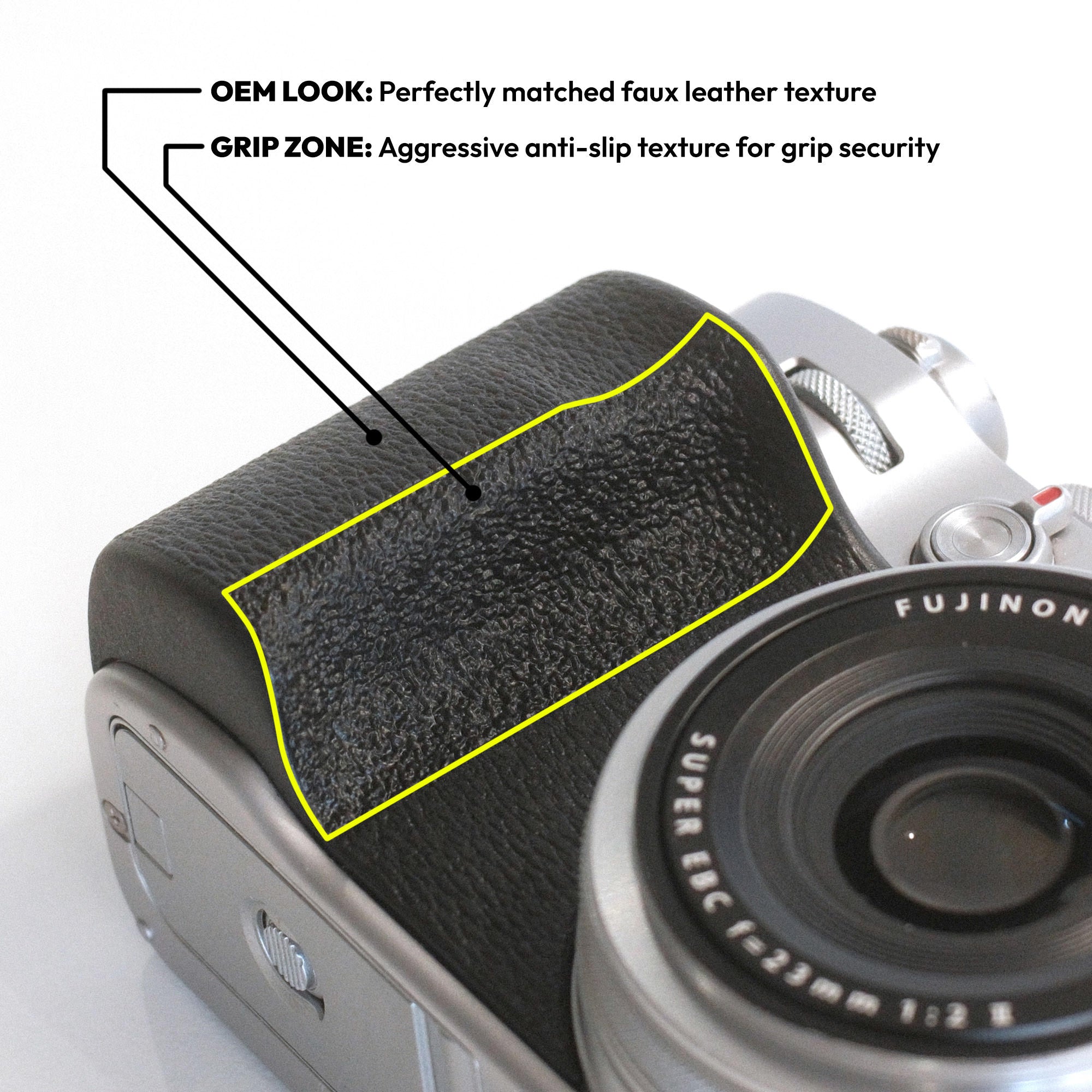 Fujifilm X100V/VI Ergonomic Grips That Look Factory · OpenGlass Studio